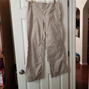 Gap Adj. Length (21, 25 and 31 Inches) Tan 100% Cotton Midrise Pants Women's 10